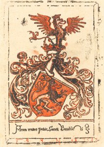 Bookplate of the Abbey of Ottobeuren by Unbekannt