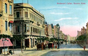 Boulevard Callao, Buenos Aires, Argentina by Unbekannt