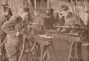 Boys of Bradfield College Making Shell Parts, Berkshire by Unbekannt