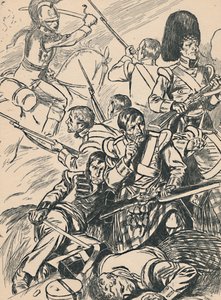 British Soldiers at the Battle of Waterloo by Unbekannt