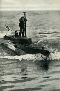British X-Craft midget submarine, World War II, 1945 by Unbekannt