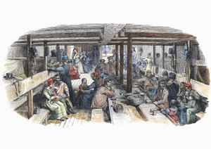 British Emigrants Bound for Sydney, Australia, in Quarters on the St Vincent