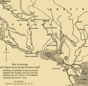 British Oil Pipeline in the Middle East, First World War by Unbekannt