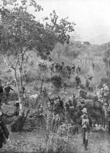 British Troops in the Bush on the Borders of German East Africa, World War I