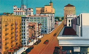 Broadway, San Diego, California, c1941 by Unbekannt
