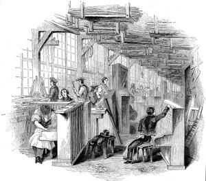 Broadwoods piano factory, Horseferry Road, Westminster, London by Unbekannt