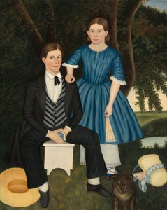 Brother and Sister, c. 1845 by Unbekannt