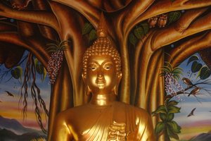 Buddha Statue in Wat Dab Phai, Chiang Mai, Thailand