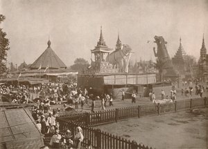 Buddhist Cremation Scene. - A Phoongyi-byan