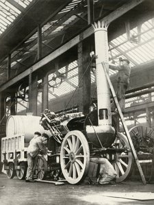 Building the Rocket, 1935 by Unbekannt