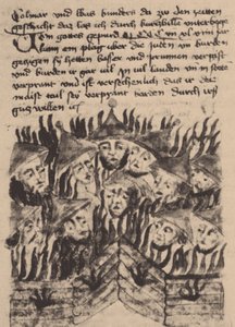 Burning and Killing of Jews in Prague by Unbekannt