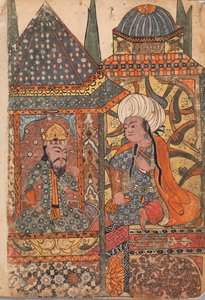 Burzuyeh is Summoned by Nushirvan on His Return from India, Folio from a Kalila, 18th Century by Unbekannt