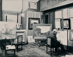 C. Cazin in his Studio by Unbekannt