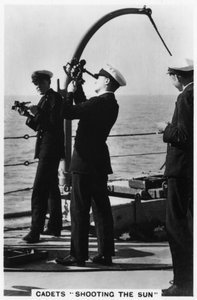 Cadets Shooting the Sun, Royal Navy College by Unbekannt