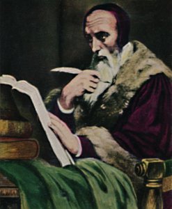Calvin 1509-1564 - Painting by Scheffer, 1934 by Unbekannt