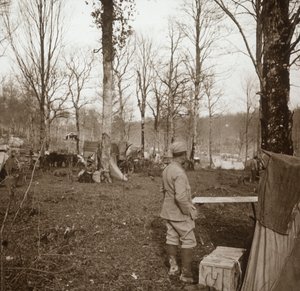 Camp, Genicourt, Northern France, c1914-c1918