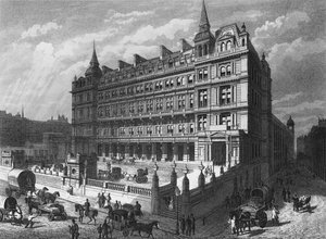 Cannon Street Railway Station, City of London, c1870