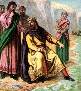 Canute And His Courtiers, 11th century