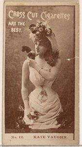 Card Number 12, Kate Vaughn, from the Actors and Actresses Series