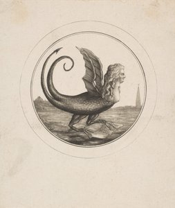 Caricature Showing Marie Antoinette as a Dragon