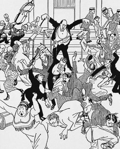 Caricature on Schoenberg
