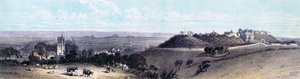 Carisbrooke Castle and village, Isle of Wight by Unbekannt