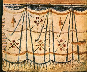 Carpet Frieze from Chamber E, Wall 6 of Santa Maria Antiqua, Rome, Italy