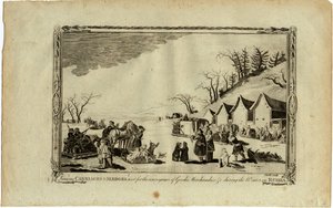 Carriages and Sledges During the Winter in Russia by Unbekannt
