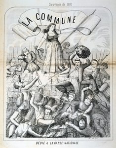 Cartoon Dedicated to the National Guard, Paris Commune, 1871