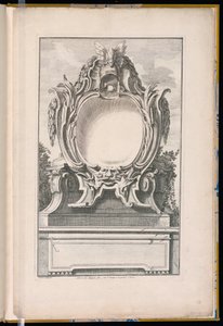 Cartouche Decorated with a Helmet and a Mask by Unbekannt