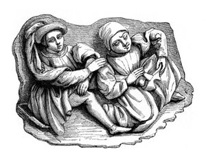 Carved Wood Relief, 15th Century, 1870 by Unbekannt