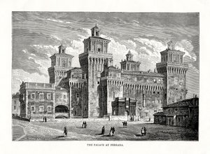 Castello Estense, Ferrara, Italy by Unbekannt