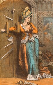 Catherine Douglas Barring the Door, 15th Century, c1910