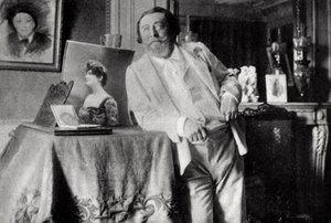 Catulle Mendes, French poet and man of letters, 1906 by Unbekannt