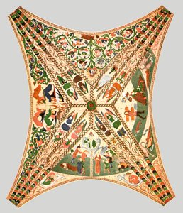 Ceiling Decoration in Floda Church, Flodafors, Södermanland County, Sweden