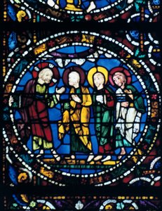 Centre of the Thabor, stained glass, Chartres Cathedral, France, 1194-1260 by Unbekannt