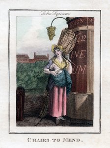 Chairs to Mend, Soho Square, London, 1805