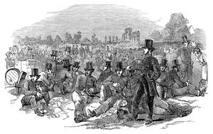 Chartist Agitation, the Police Force on Bonners Fields, 1848, 1900 by Unbekannt