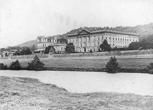 Chatsworth House from Across the River Derwent, Derbyshire, Late 19th or Early 20th Century by Unbekannt