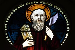 Saint Bartholomew Stained Glass Window by Unbekannt