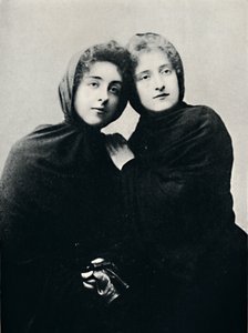 Chilian Ladies in Church Attire Manto by Unbekannt