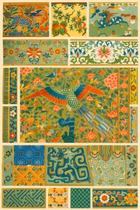 Chinese painting, weaving, embroidery and cloisonné