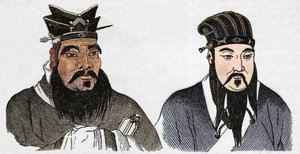 Chinese Portraits of Confucius and His Great Follower Mencius, 1907