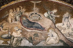 Birth of Jesus Mosaic, Chora Church Museum, Istanbul, Turkey by Unbekannt