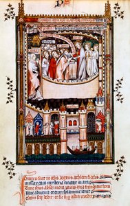 Christ Gives Communion to St Denis by Unbekannt