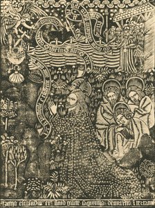 Christ on the Mount of Olives, Dotted Print, 1915 by Unbekannt