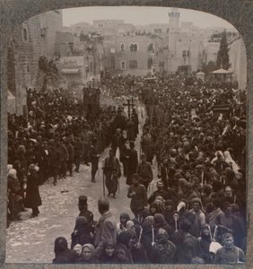 Christmas Procession in Bethlehem by Unbekannt