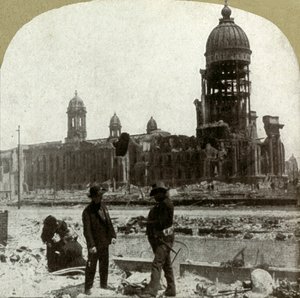 City Hall from McAllister St. looking northeast, 1906