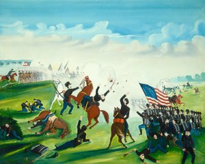 Civil War Battle by Unbekannt