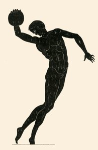 Classical athlete throwing the discus, 1908